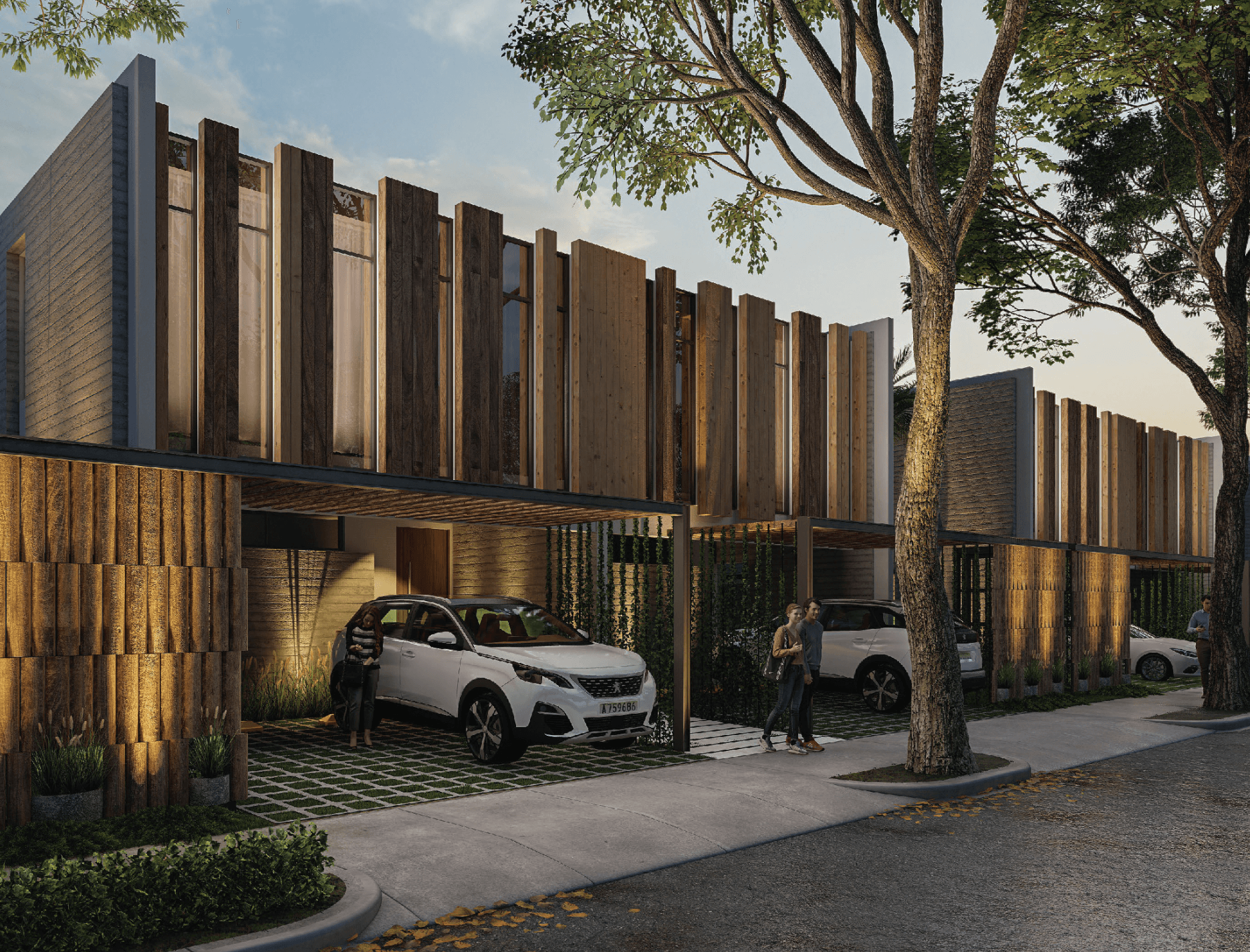 Villas en complejo cerrado con campo de golf