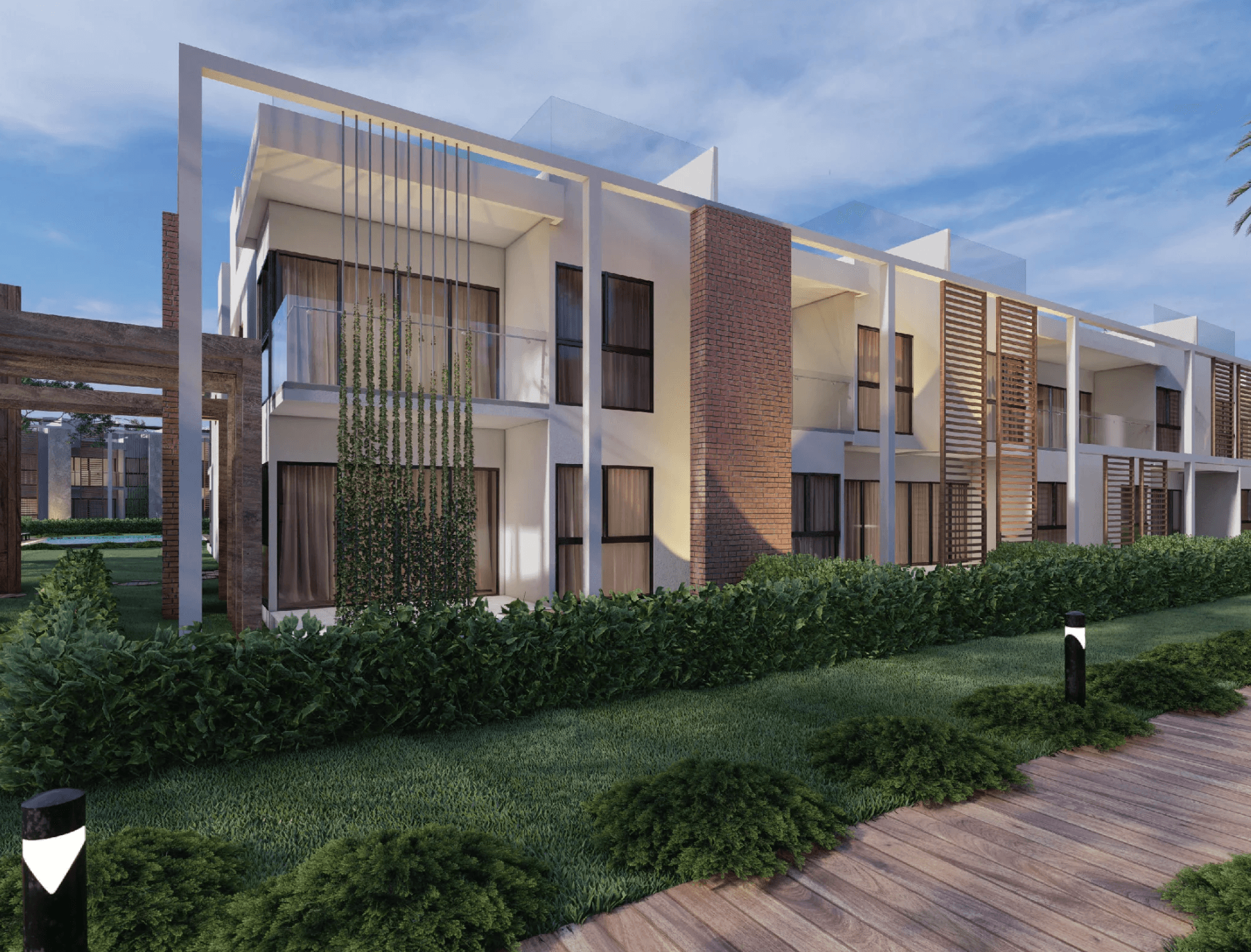 Apartamentos con terraza en frente del Campo de Golf
